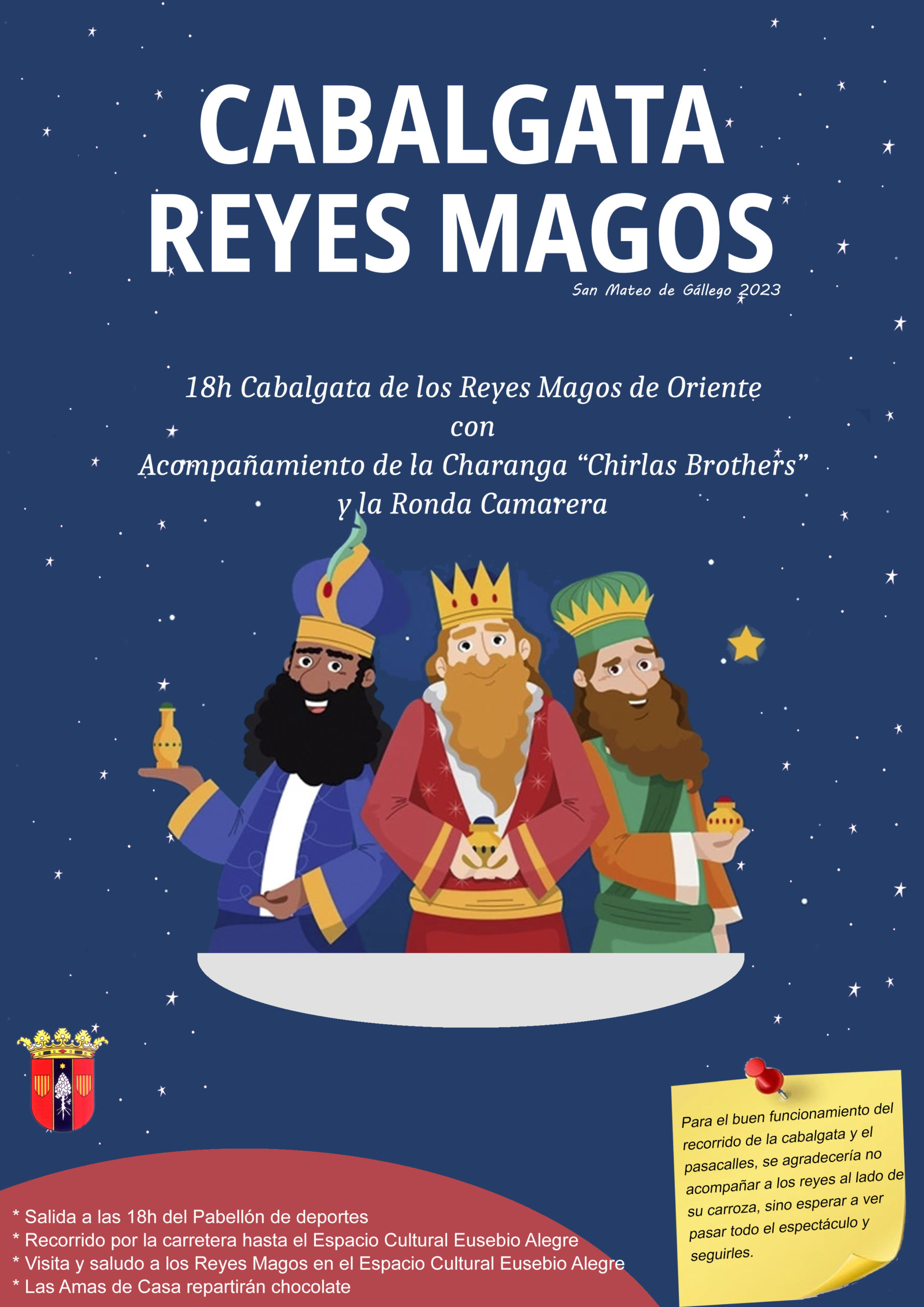 Cabalgata de Reyes 2023 Web ayuntamiento de San Mateo de Gallego